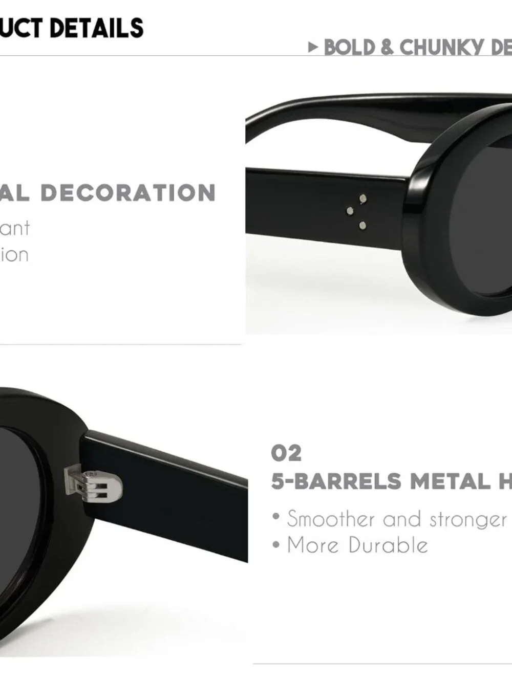 Fashionable Women's Oval Sunglasses - Lightweight Retro Style with UV Protection